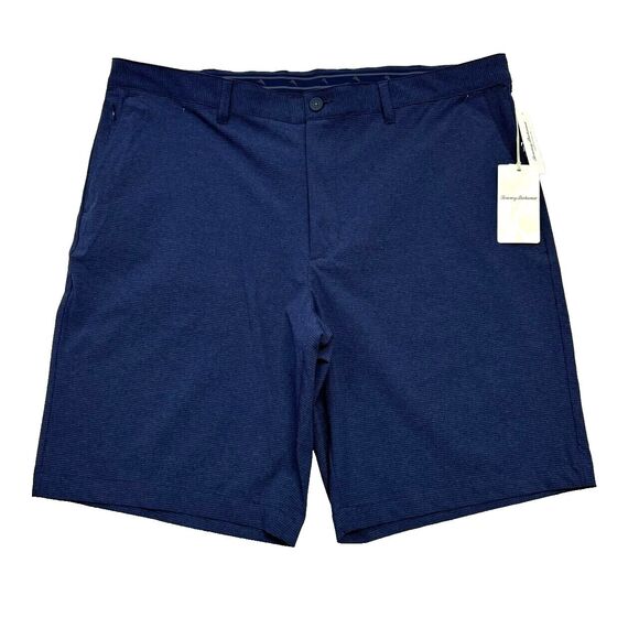 TOMMY BAHAMA Big Men Golf Shorts Chip Shot Ocean Deep Blue 42" LG x 10" NWT $125 - Picture 1 of 4